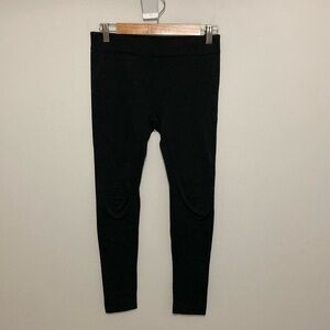 Time & Tru Black Fleece Lined Leggings Tights, Size Women’s Medium 8-10